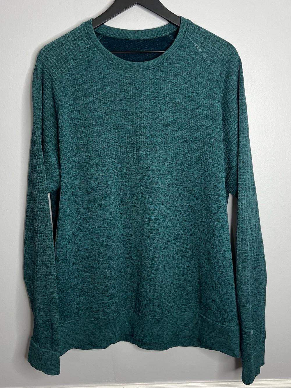 Lululemon Engineered Warmth Long Sleeve Crew Mens XL?? Marlin Storm Teal NO TAGS